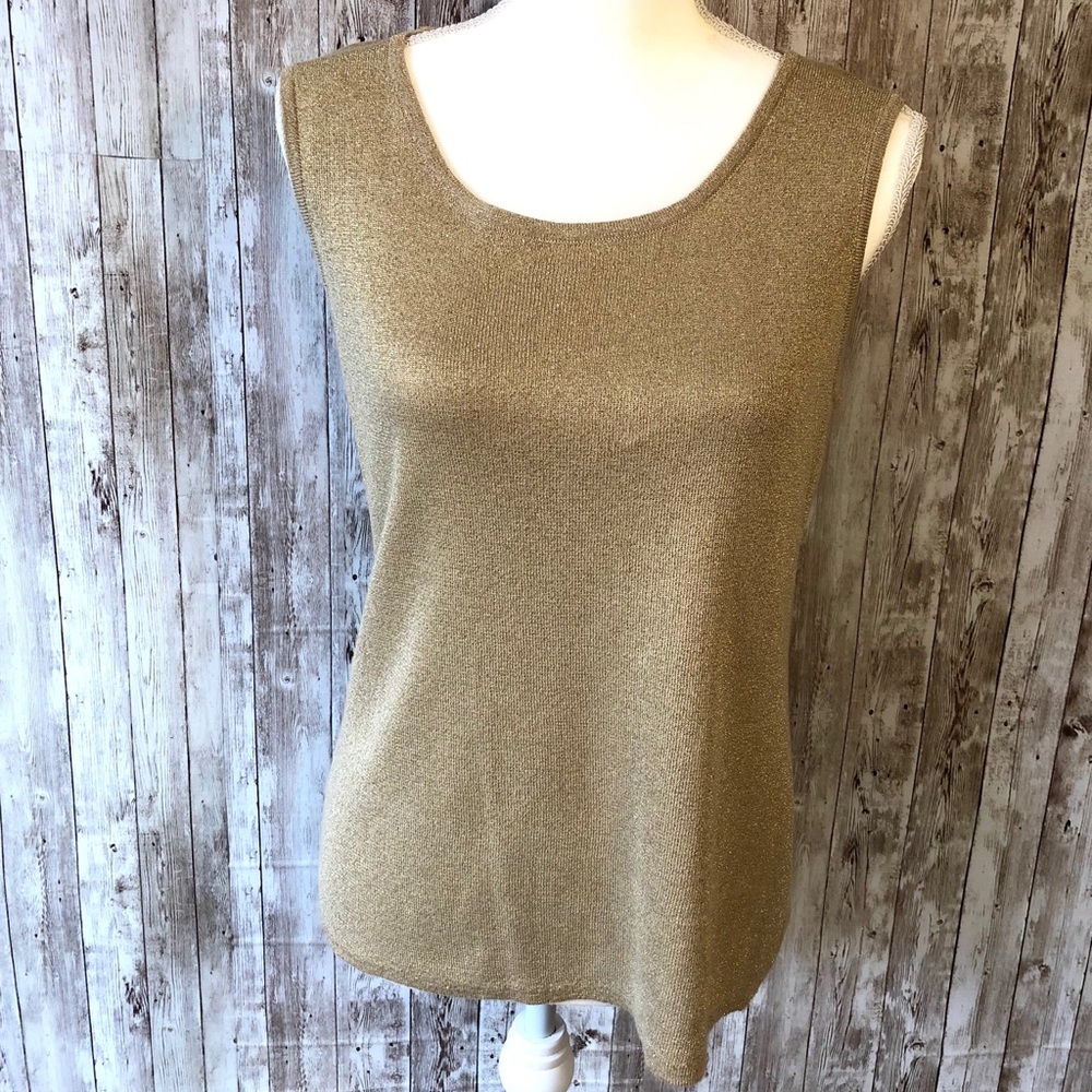 Choices Gold Women’s Tank Top Size Small
